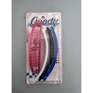 Goody 5"‎ Clincher Comb Banana Combs 1989 VTG Retro Mult-Color 8 Pack Clips-NIB